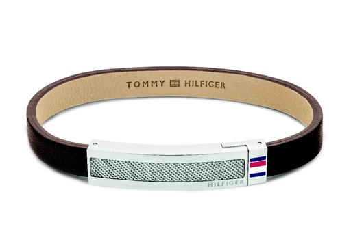 [2790397] Pulsera Tommy Hilfiger Hombre Cuero Marrón y Acero Inoxidable 2790397