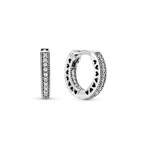 [296317CZ] Pendientes Pandora Aros Corazones Pequeños