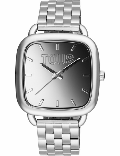 [3000131700] Reloj Tous Mujer Logo Mirror Plateado Analógico Acero 3000131700