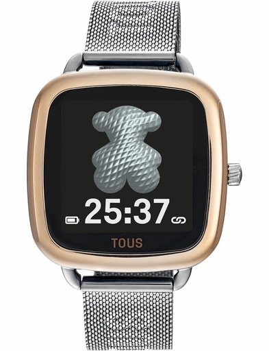 [300358085] Reloj Tous Smartwatch Mujer D-Connect Acero IP Rosa Brazalete de Acero 300358085