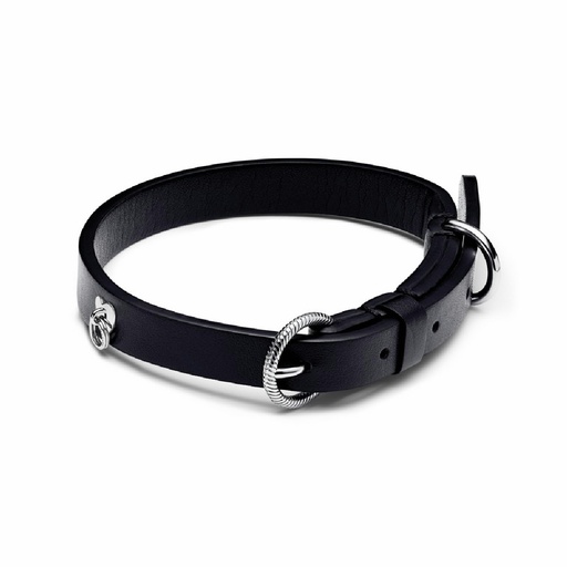 Collar Pandora para Mascotas Tejido Vegetal Negro sin Cuero