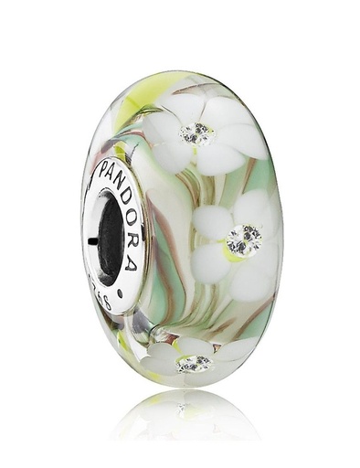 [791638CZ] Charm Pandora Cristal Murano Flor Muticolor