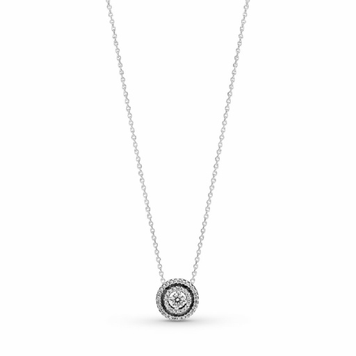 [399414C01-45] Collar Pandora Doble Halo Brillante