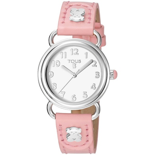 [500350180] Reloj Tous Niña Baby Bear Correa Piel Rosa 500350180