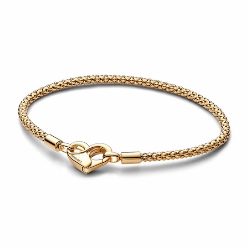 Pulsera Pandora Moments Shine Cierre Corazón