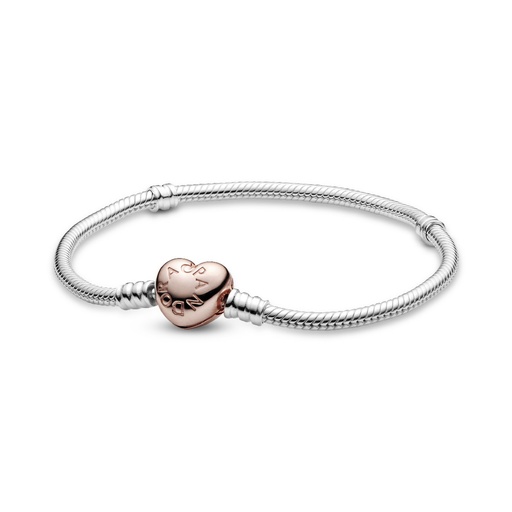 Pulsera Pandora Moments Cierre Corazón Rose 580719