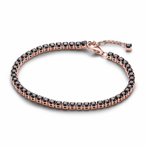 Pulsera Pandora Rose de Tenis Negra Brillante 581469C02