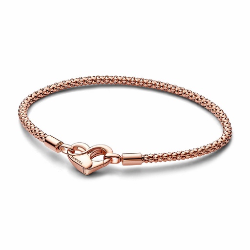 Pulsera Pandora Moments Rose Cierre corazón 582731C00
