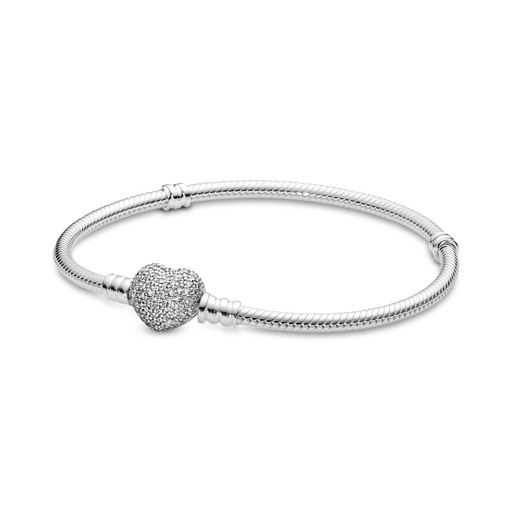Pulsera Pandora Moments Cierre Corazón Circonitas 590727CZ