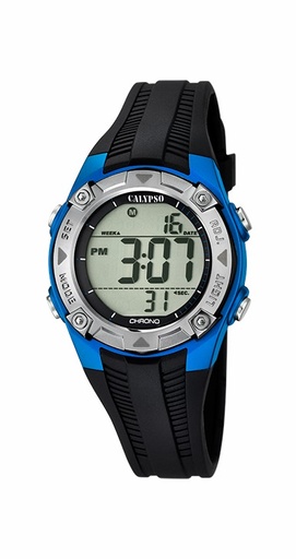 [K5685/5] Reloj Calypso Digital Niño Azul y Negro K5685/5 