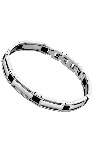 [LS1575-2/1] Pulsera Lotus Style Men in Black Acero LS1575-2/1