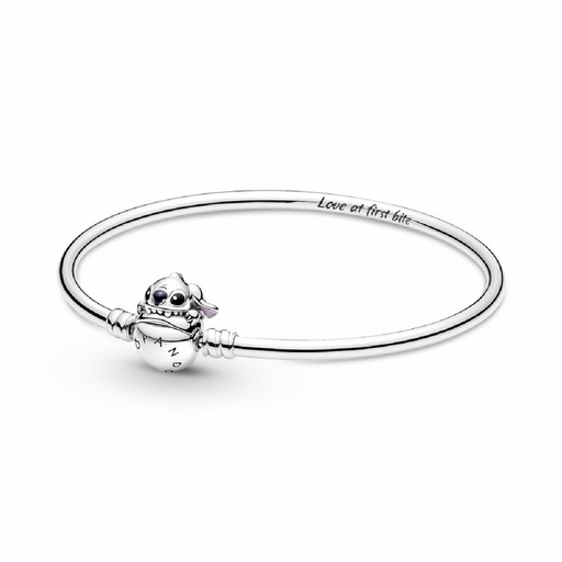 Pulsera Rígida Pandora Moments Cierre Mordisco Stitch de Disney 591683C01