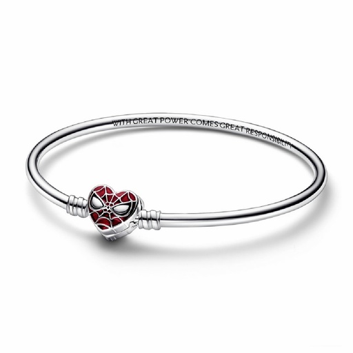 Pulsera Rígida Pandora con cierre de Máscara Spider-Man de Marvel 592324C01
