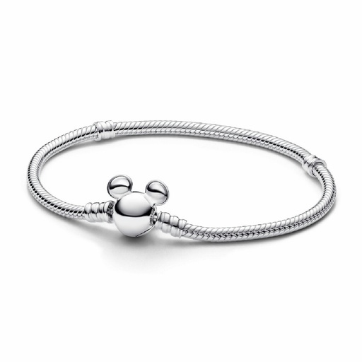 Pulsera Pandora Moments Cadena Serpiente con Cierre Mickey Mouse de Disney 593061C00