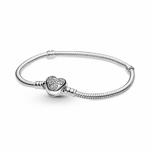 Pulsera Pandora Cierre Corazón Mickey Mouse Disney