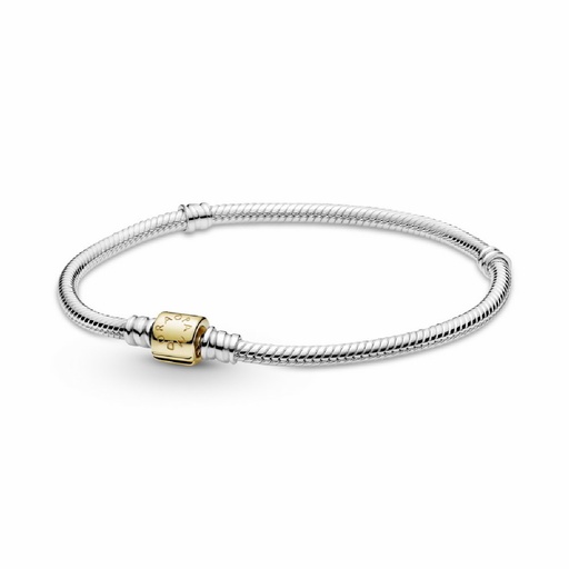 Pulsera Pandora Moments Cierre Barril Oro 14k 599347C00