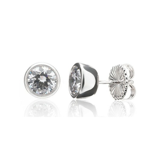 [WP009/1.50] Pendientes Camaleoni Potala Plata Rodio Chaton WP009/1.50