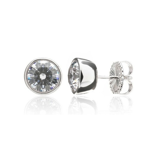 [WP009/2.00] Pendientes Camaleoni Potala Plata Rodio Chaton WP009/2.00