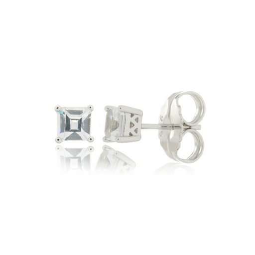 [WP065.5/CP] Pendientes Camaleoni Anzu  Plata Rodio Multifaces WP065.5/CP