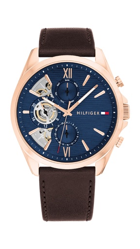 [1710645] RELOJ TOMMY HILFIGER BAKER AZUL, ROSADO Y MARRON