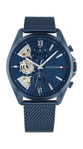 [1710648] Reloj Tommy Hilfiger Baker Acero Inoxidable Azul Multifunción Hombre 1710648
