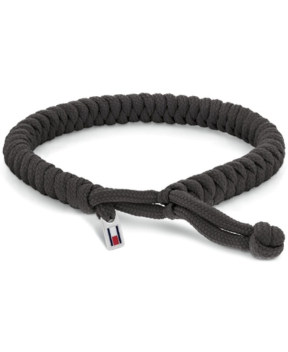 [2790593] Pulsera Tommy Hilfiger Hombre Nylon Negro y Acero 2790593