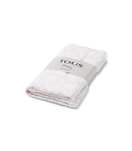 [MUSE-1803-47] Manta Muselina Tous Baby Rosa MUSE-1803-47