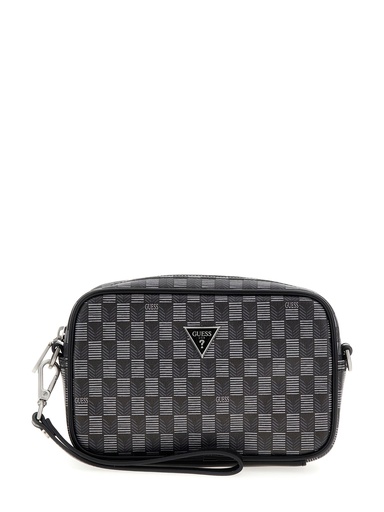 [PMTOJSP4245-BL] Bolso Mano Guess Torino Negro/Gris