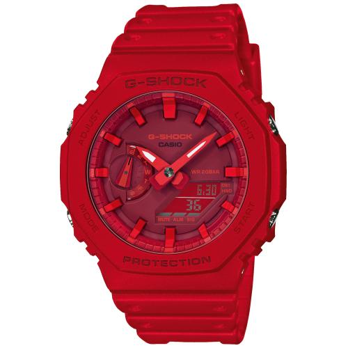 [GA-2100-4AER] Reloj Casio G-Shock Hombre Caucho Rojo GA-2100-4AER