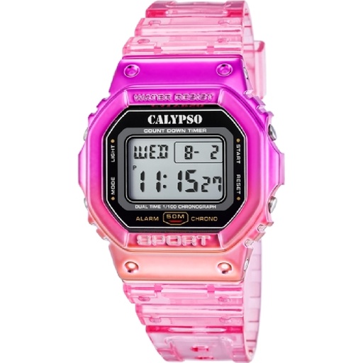 [K5874/1] Reloj Calypso Mujer Splash Digital Rosa K5874/1