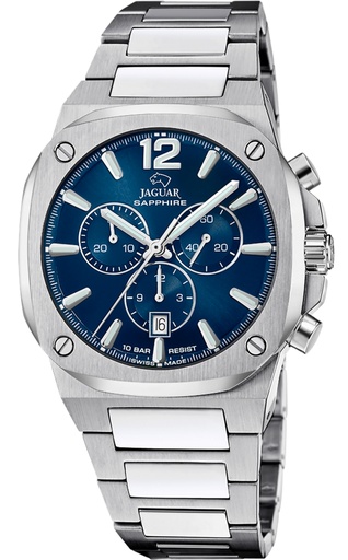 [J1025/1] Reloj JaguarSwiss Hombre Crono Esfera Azul J1025/1