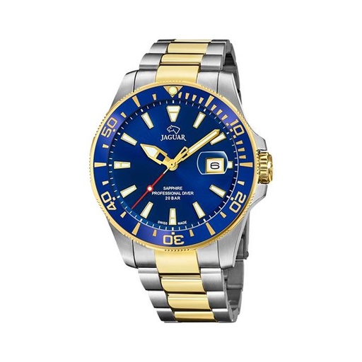 [J863/C] Reloj Jaguar Suizo Hombre Pro Diver Analógico Azul Acero Bicolor J863/C