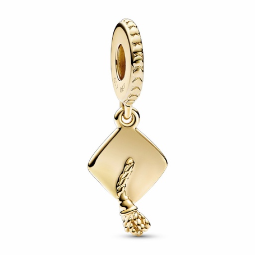 [761892C00] Charm  Pandora Colgante Birrete de Graduacion Dorado 761892C00