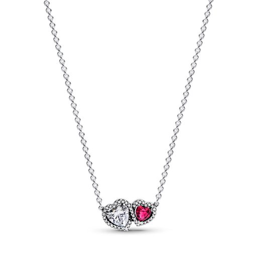 [393632C01-45] Collar Pandora Halo Corazones