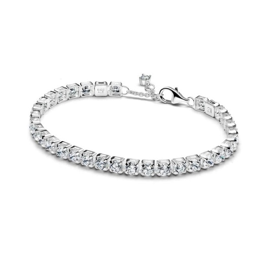 Pulsera Tenis Ancha Brillante
