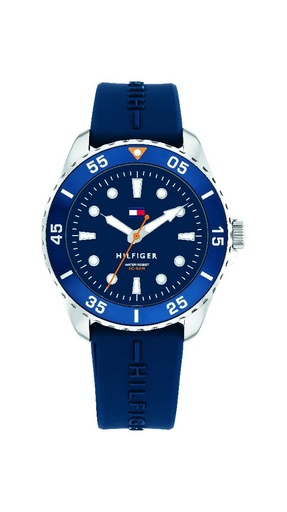 [1720047] Reloj Tommy Hilfiger Niño Analógico Acero Correa Silicona Azul 1720047