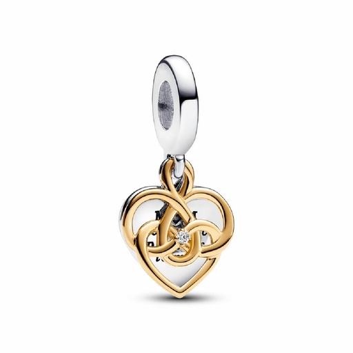 [763237C01] Charms Pandora Colgantes Dobles con Diamantes Cultivados 763237C01
