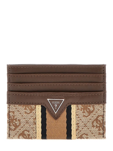 [SMMASTLEA25-BBO] Tarjetero Guess Marrón Logo Peony Madrid Case