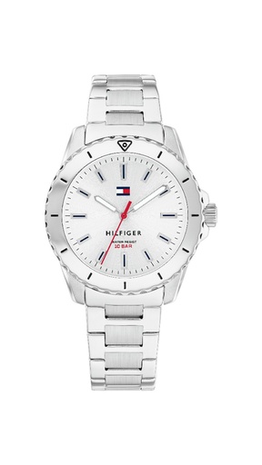 [1720051] Reloj Tommy Hilfiger Niña Analógico Acero Plateado y Esfera Blanca 1720051