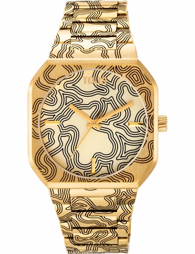 [3000140000] Reloj Tous Mujer Lit Kaos Osos Acero IPG Dorado Brazalete 3000140000