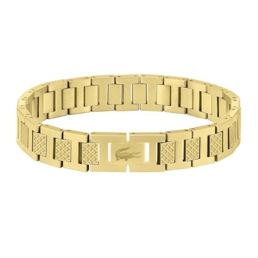 [2040120] 
Pulsera Lacoste Hombre Metropole Acero IP Dorado
