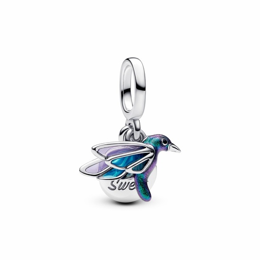 [793746C01] Charm Pandora Colgante Doble Colibrí 793746C01