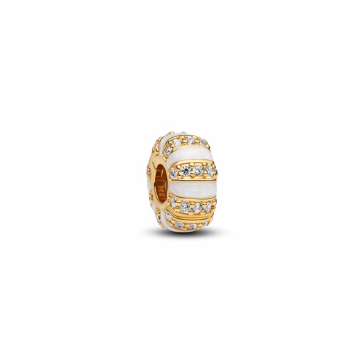 [763785C01] Clip Pandora de Esmalte y Gemas