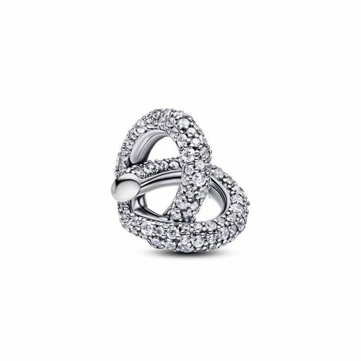 [793771C01] Charm Pandora Corazón Nudo Infinito y Pavé 793771C01