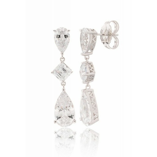 [WP067/LP] Pendientes Camaleoni Ena Plata WP067/LP