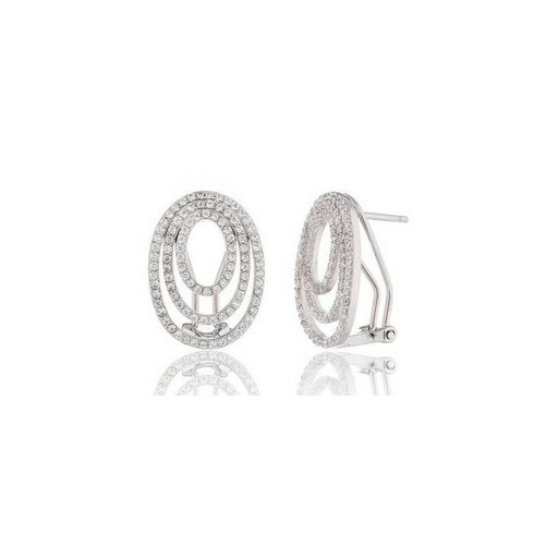 [WP091/OM] Pendientes Camaleoni Elfi Plata Rodio WP091/OM