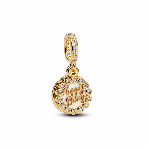 [763787C01] Charm Pandora Colgante Tarta de Cumpleaños Feliz 763787C01
