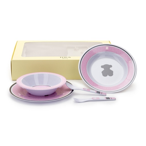 [FEEDING-201-47] Vajilla Tous Baby Feeding Rosa