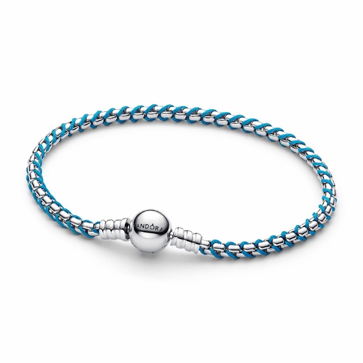 Pulsera Cadena Caja Cordón Azul
