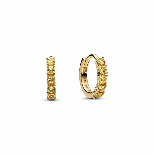 [263849C01] Pendientes Pandora Huggie Dorados